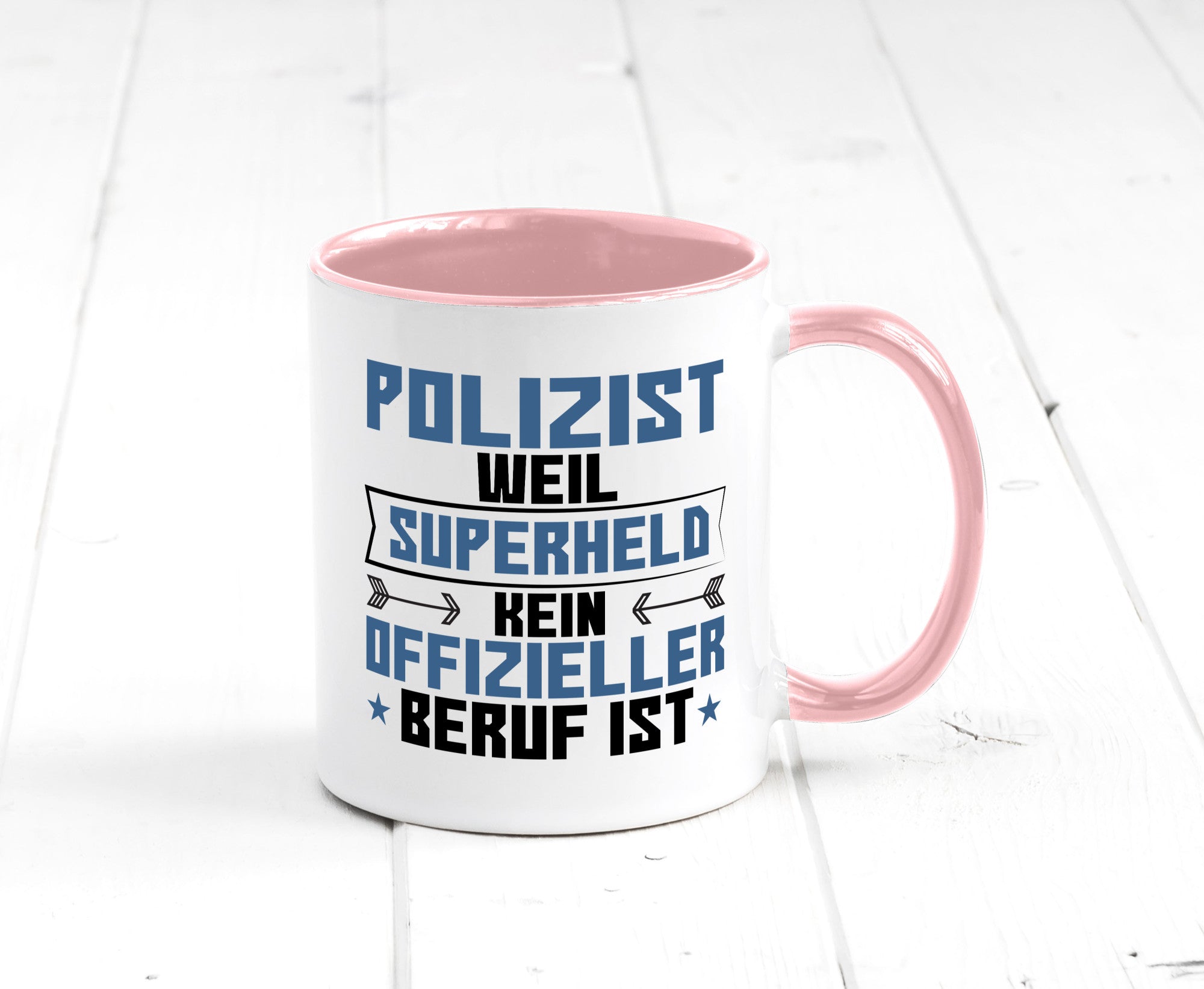 Superheld Polizist | Polizei lustiger Spruch Geschenk Humor Geschenkidee Tasse