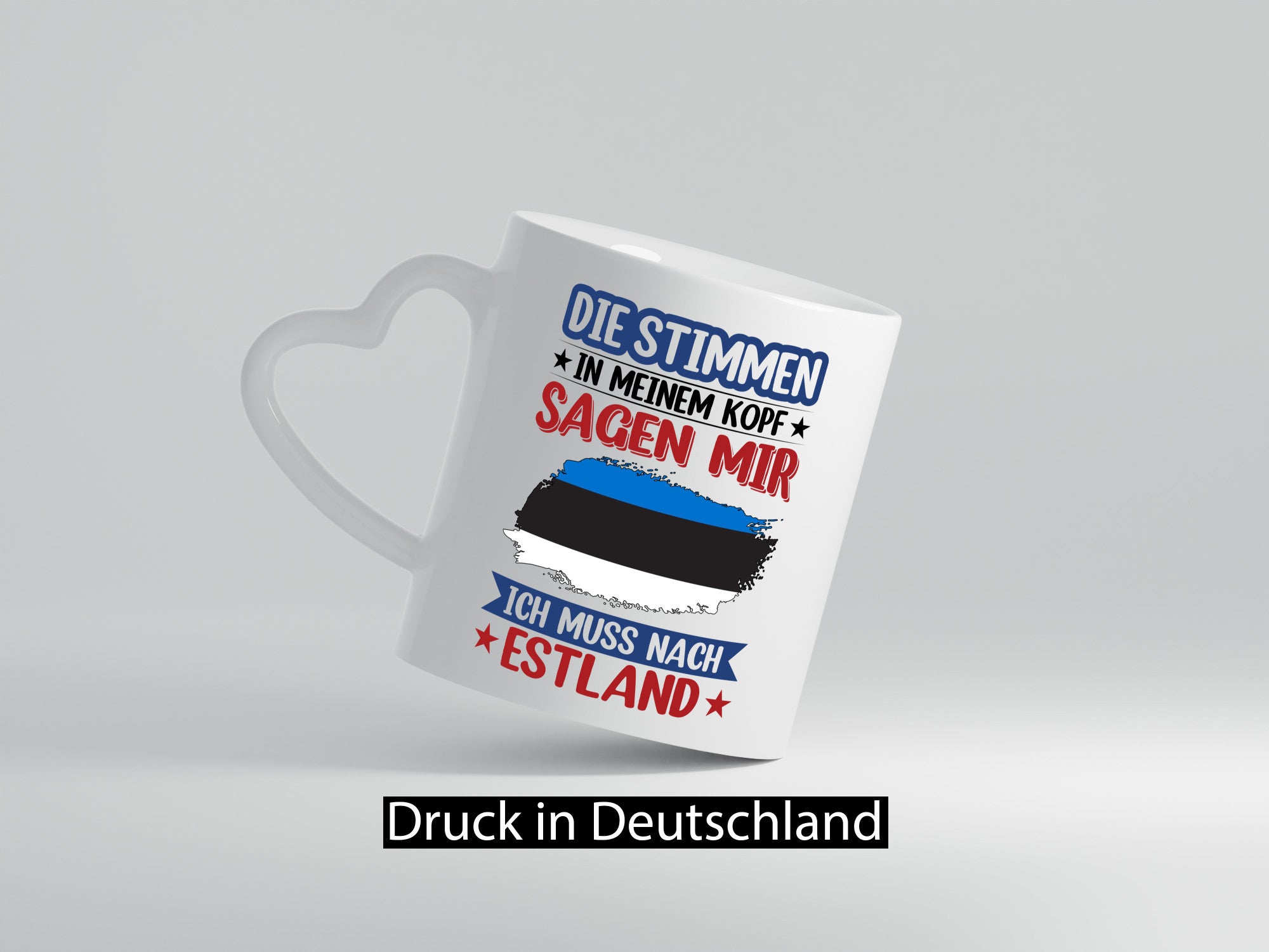 Estland | Urlaub Stimmen in meinem Kopf Traumland Geschenkidee Humor Tasse
