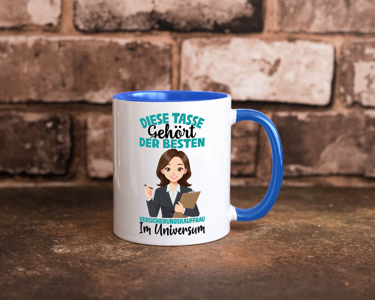 Im Universum: Versicherungskauffrau | Kauffrau lustig Humor Geschenkidee Tasse