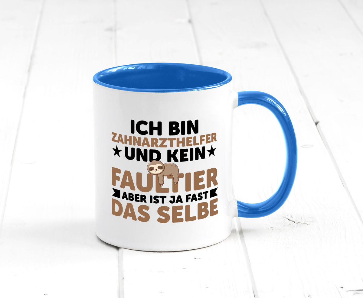 Ich bin kein Faultier: Zahnarzthelfer | Zahnmedizin Humor Tierliebhaber Tasse