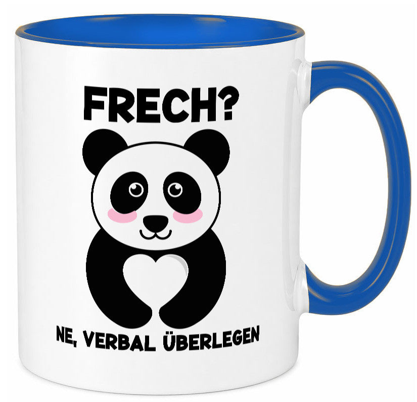 Frech | Verbal überlegen süßer Pandabär kecker Spruch lustiger Geschenk Humor Tasse