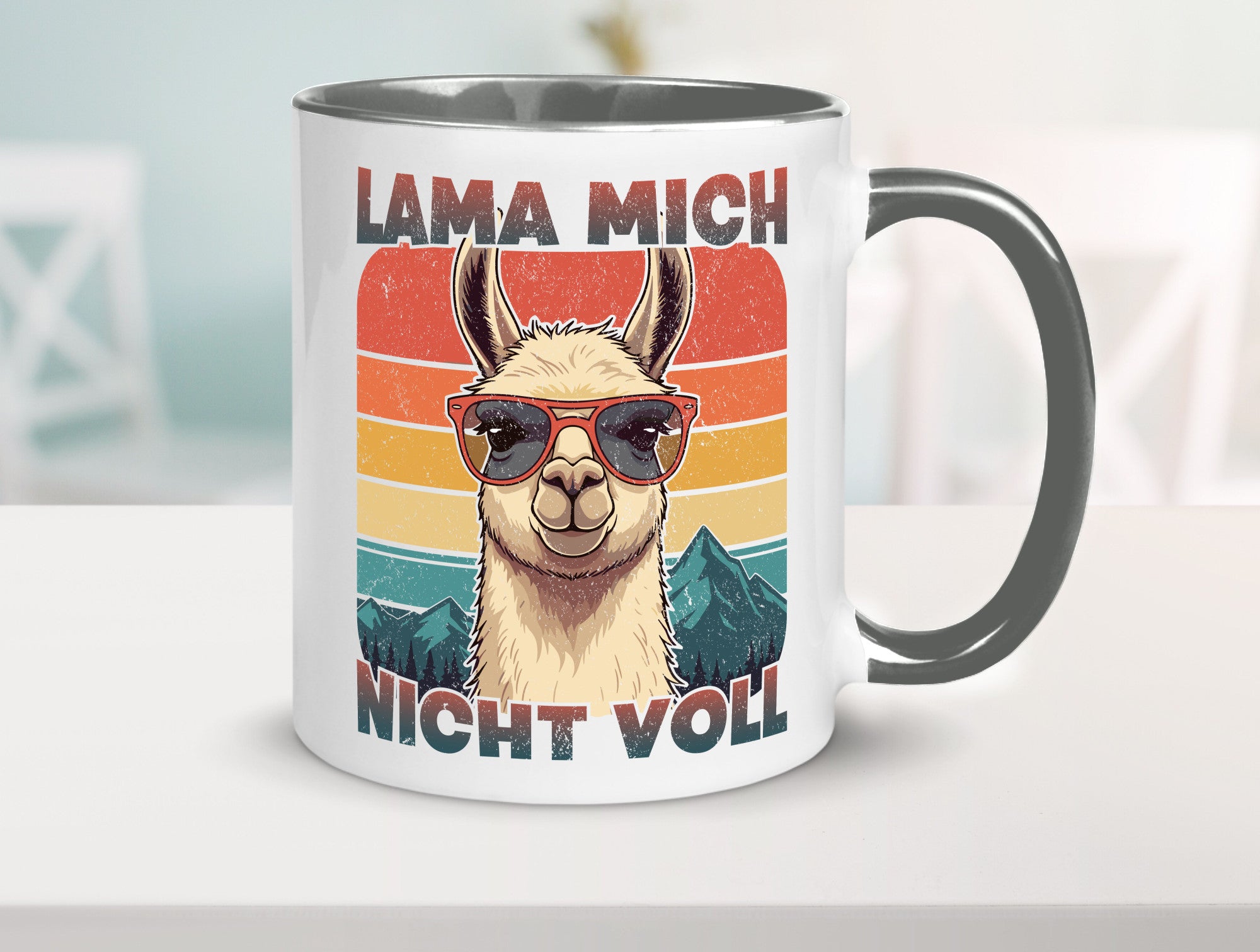 Lama mich nicht voll | Alpaka Kamel Retro lustig Humor Geschenkidee Geschenk