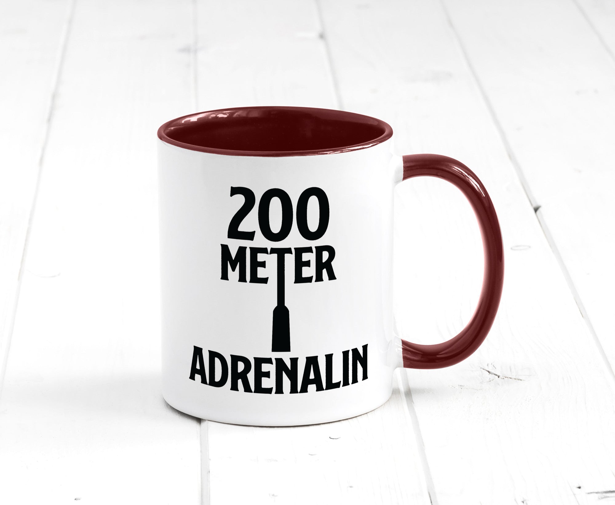 200 Meter Adrenalin v2 lustig Humor Geschenkidee Geschenk Tasse