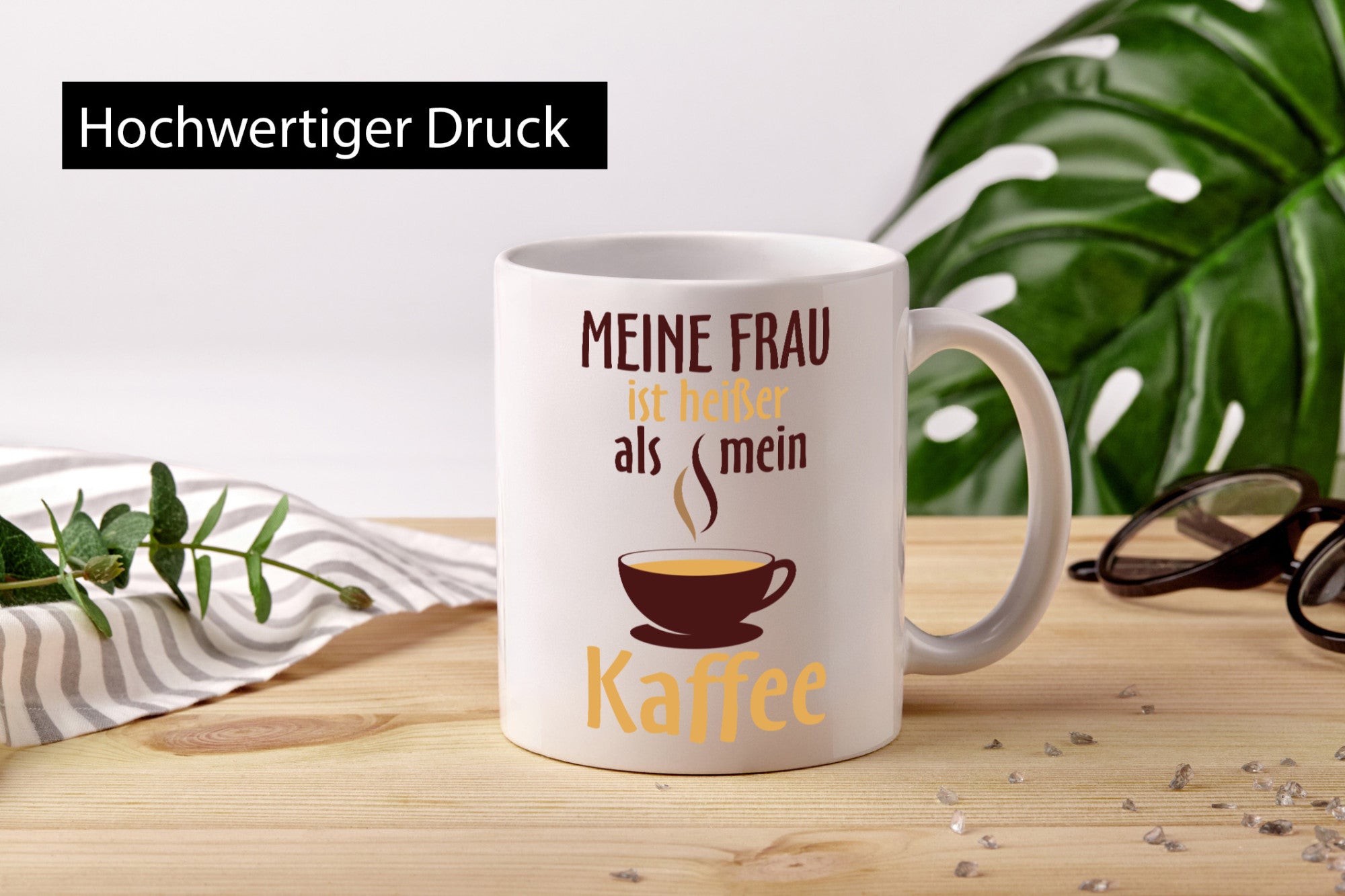 Meine Frau ist heißer als Kaffee | Ehe Partnerschaft Geschenk Humor