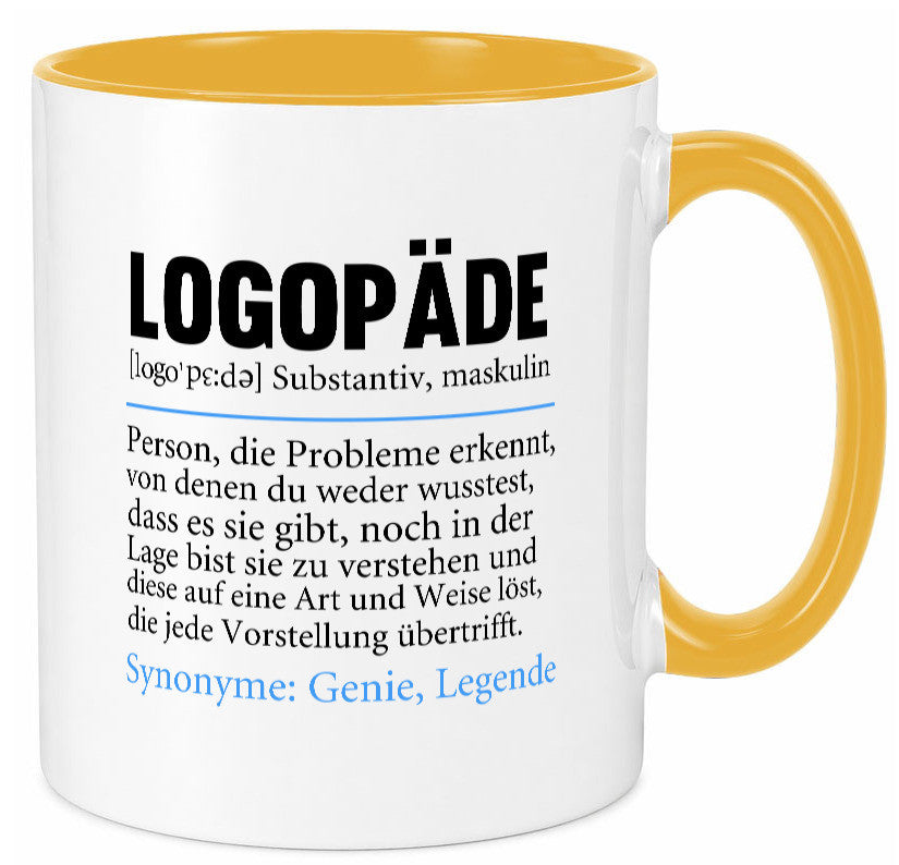 Logopäde | Spruch lustig Sprachtherapie Beruf lustiger Geschenk Arbeit Kollegen Tasse