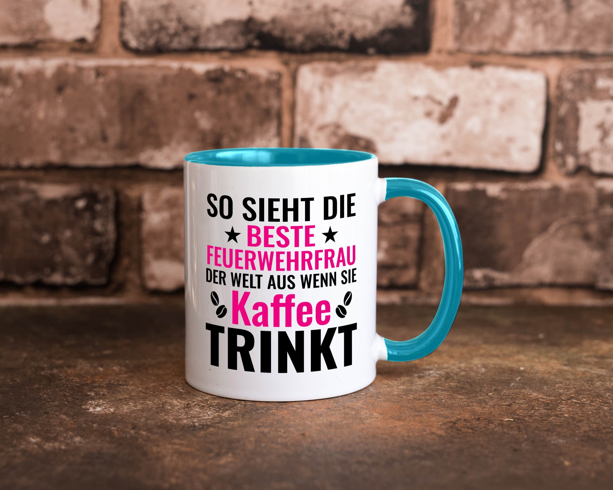 Kaffee trinkt: Feuerwehrfrau | Feuerwehr Geschenkidee Humor Tasse