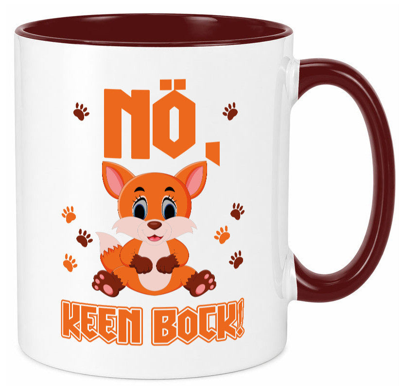 Nö, keen Bock Humor Geschenkidee Tasse