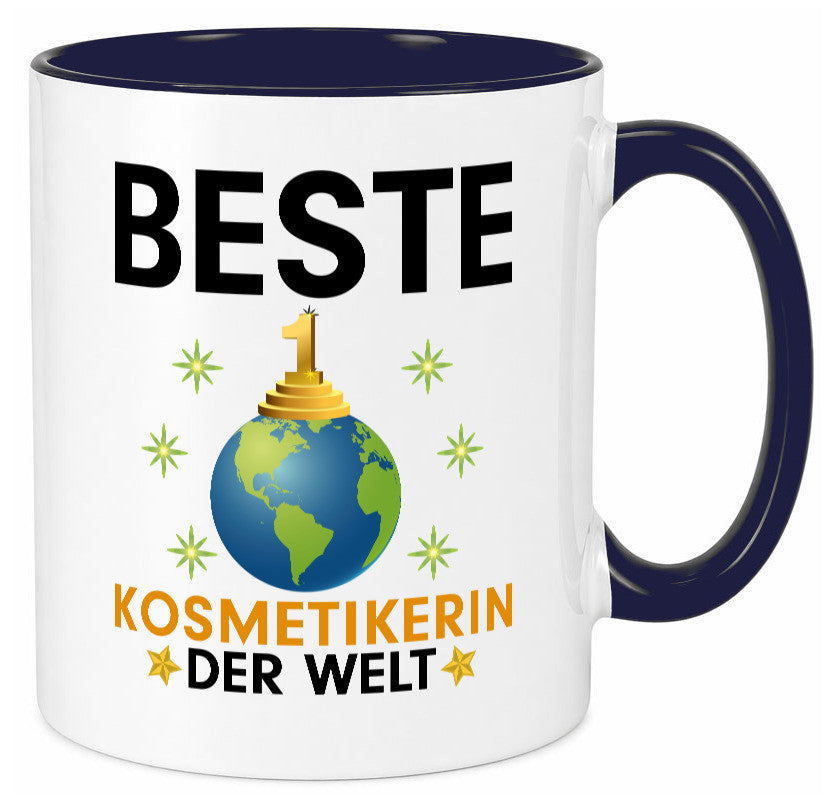 Welt Beste Kosmetikerin | Kosmetik Stylistin Visagistin Geschenkidee Humor Tasse