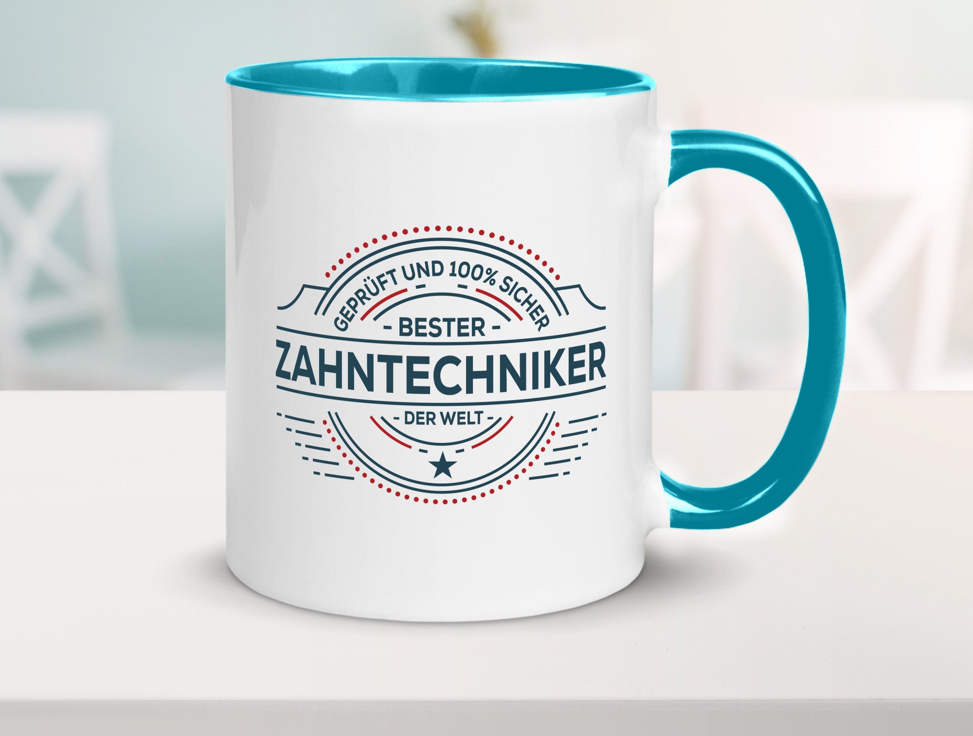 Geprüft und sicher: Zahntechniker | Zahnmedizin Humor Geschenkidee Tasse