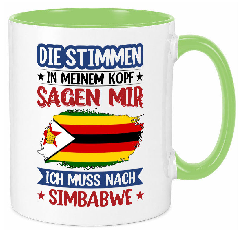 Simbabwe | Urlaub Stimmen in meinem Kopf Traumland v2 Geschenk Humor