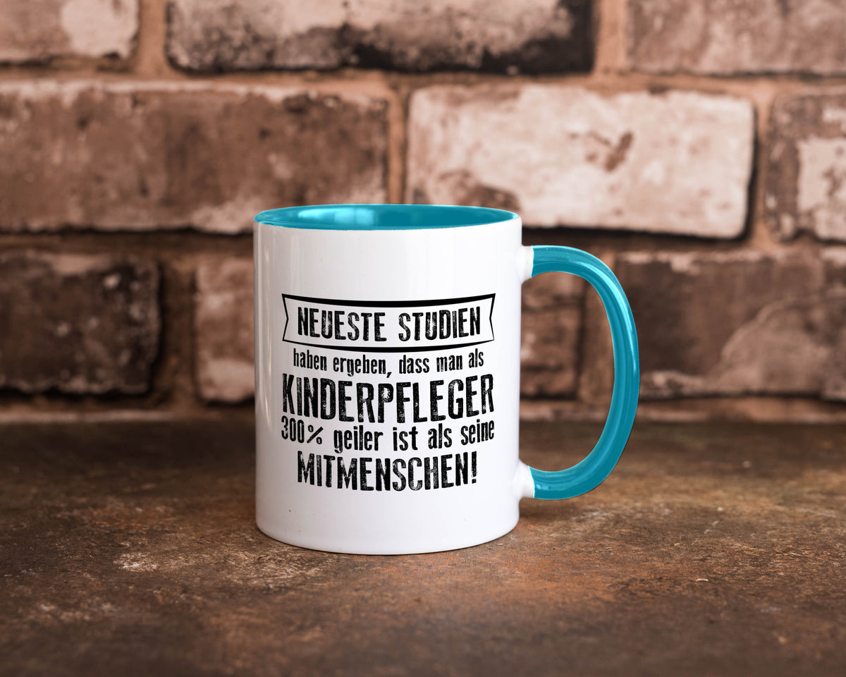 Neuste Studien: Kinderpfleger | Pfleger Kinder v2 lustiger Spruch Geschenk Tasse