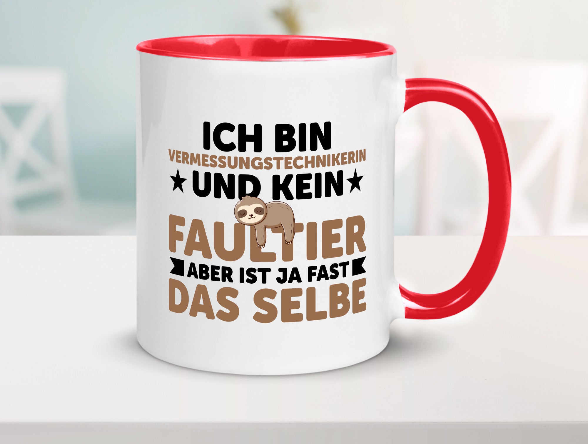 Ich bin kein Faultier: Vermessungstechnikerin | Techniker v2 lustiger Spruch