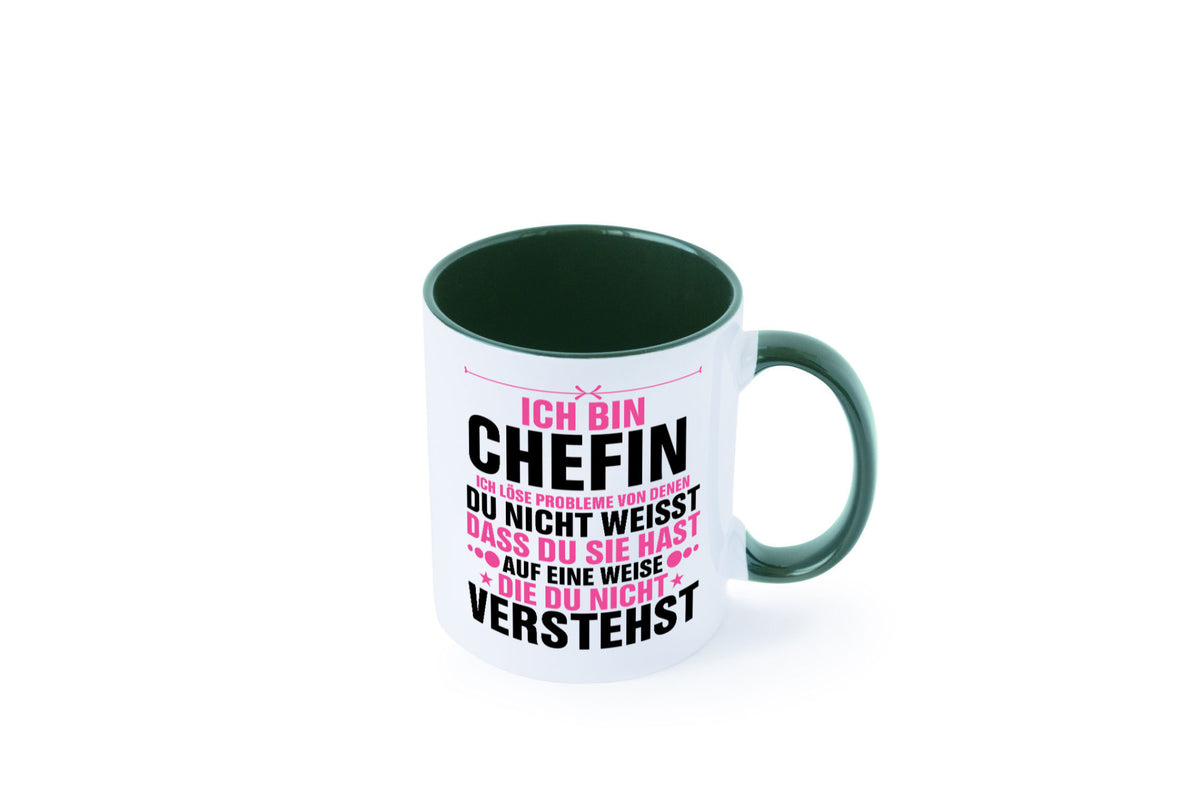 Löse Probleme: Chefin | Führungskraft Vorgesetzte lustiger Spruch Geschenk Tasse