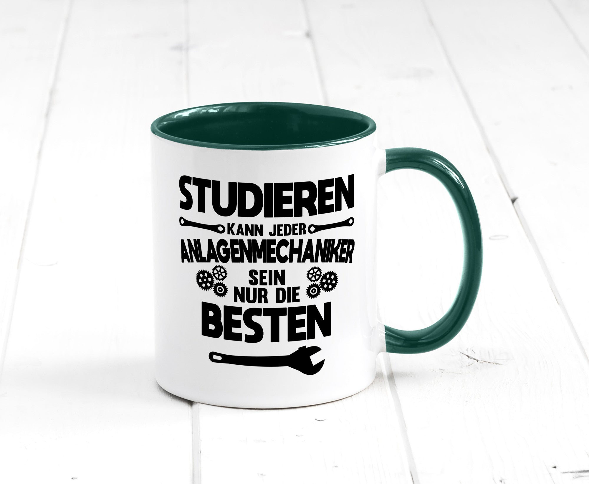 Nur die besten werden Anlagenmechaniker Humor Geschenkidee Tasse