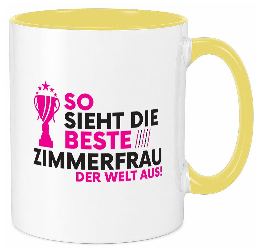 Die Weltbeste Zimmerfrau| Holzbau | Handwerkerin lustig Humor Geschenkidee Tasse