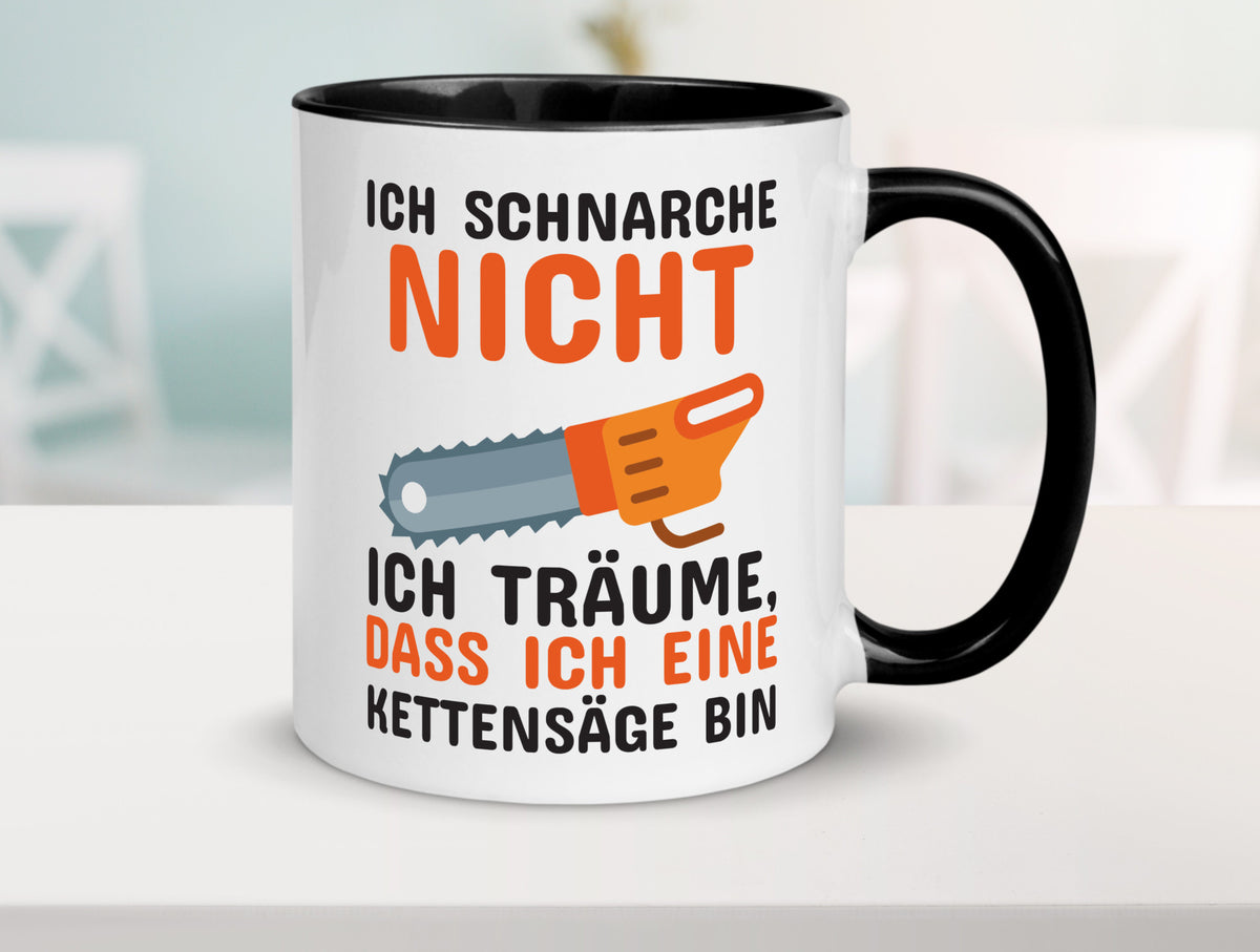 Ich schnarche nicht lustiger Spruch Geschenk Humor Geschenkidee Tasse