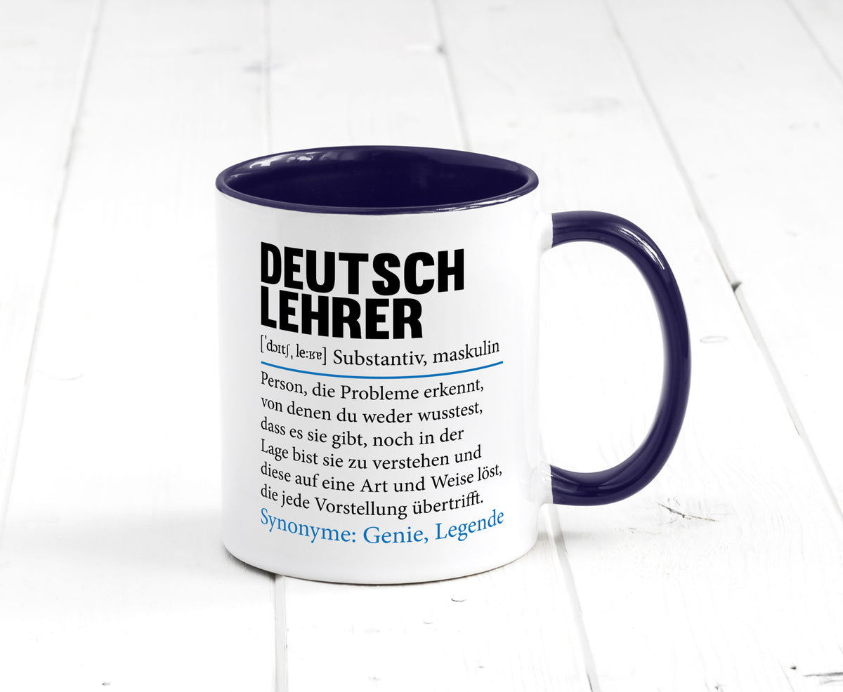Deutschlehrer Spruch | Lehrer Schule Humor lustig Geschenkidee Geschenk Tasse