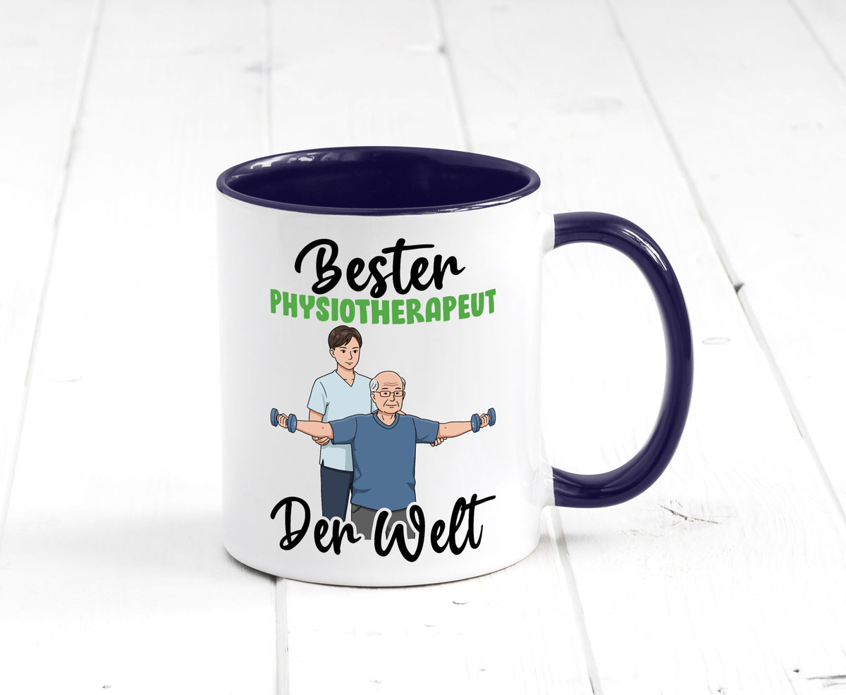 Bester Physiotherapeut v3 Geschenk Humor Geschenkidee lustiger Spruch Tasse