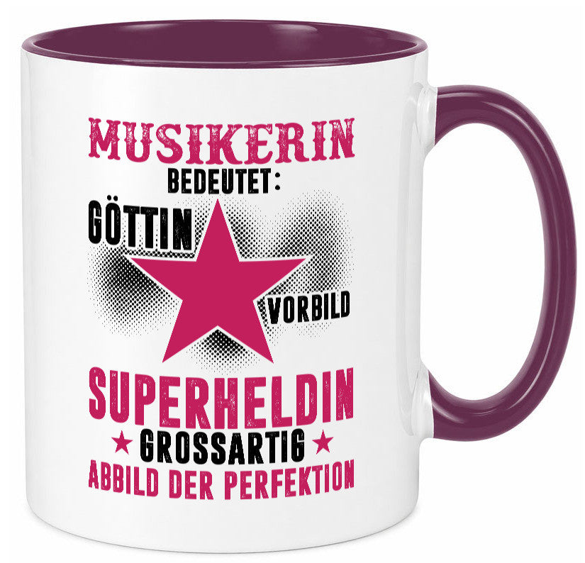 Bedeutung von Musikerin | Musik Musikantin Geschenk Humor Geschenkidee lustiger Tasse
