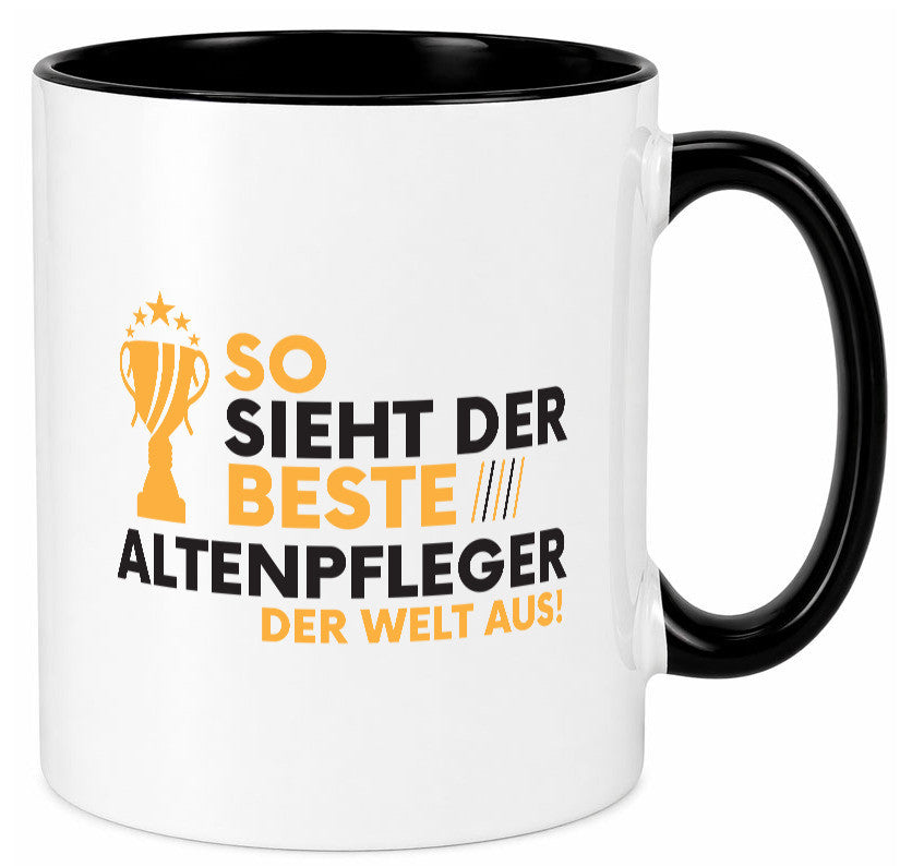 Der Weltbeste Altenpfleger | Pflegepersonal Altenheim lustig Humor Geschenkidee Tasse