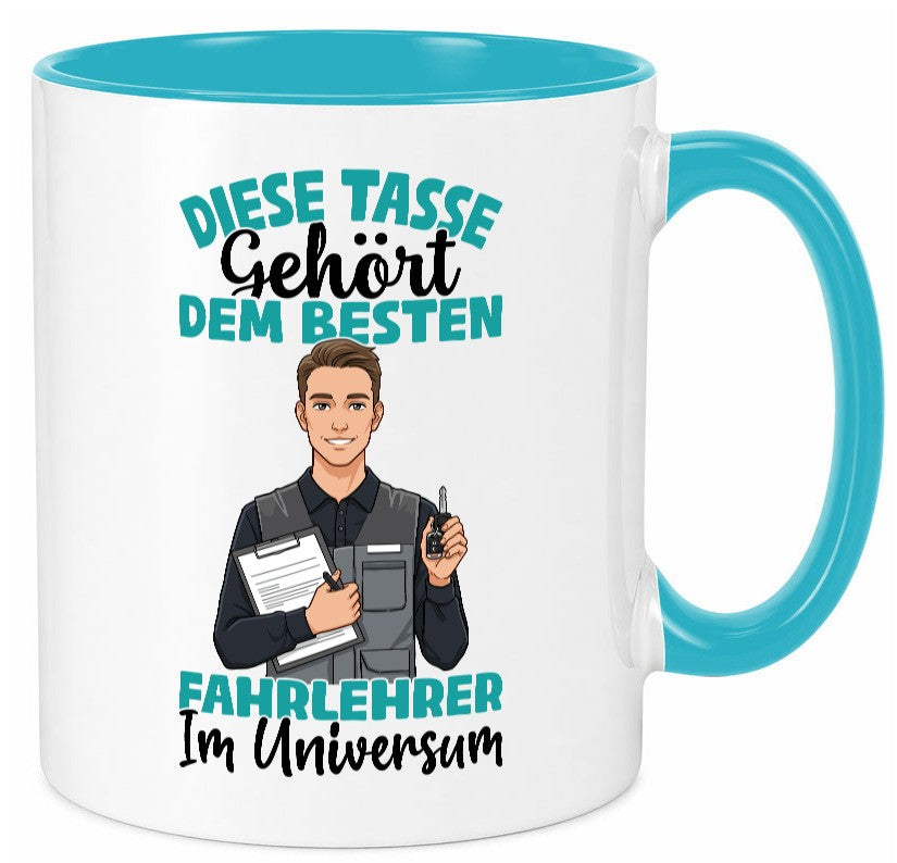Im Universum: Fahrlehrer | Fahrschule lustig Humor Geschenkidee Geschenk Tasse