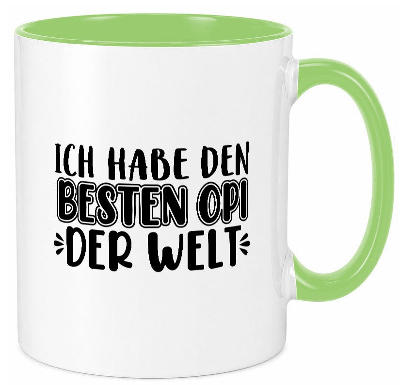 Bester Opi der Welt | Opa Tasse Großvater Statement lustiger Spruch Geschenk