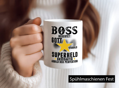 Bedeutung von Boss | Führungskraft Vorgesetzter lustiger Spruch Geschenk Humor