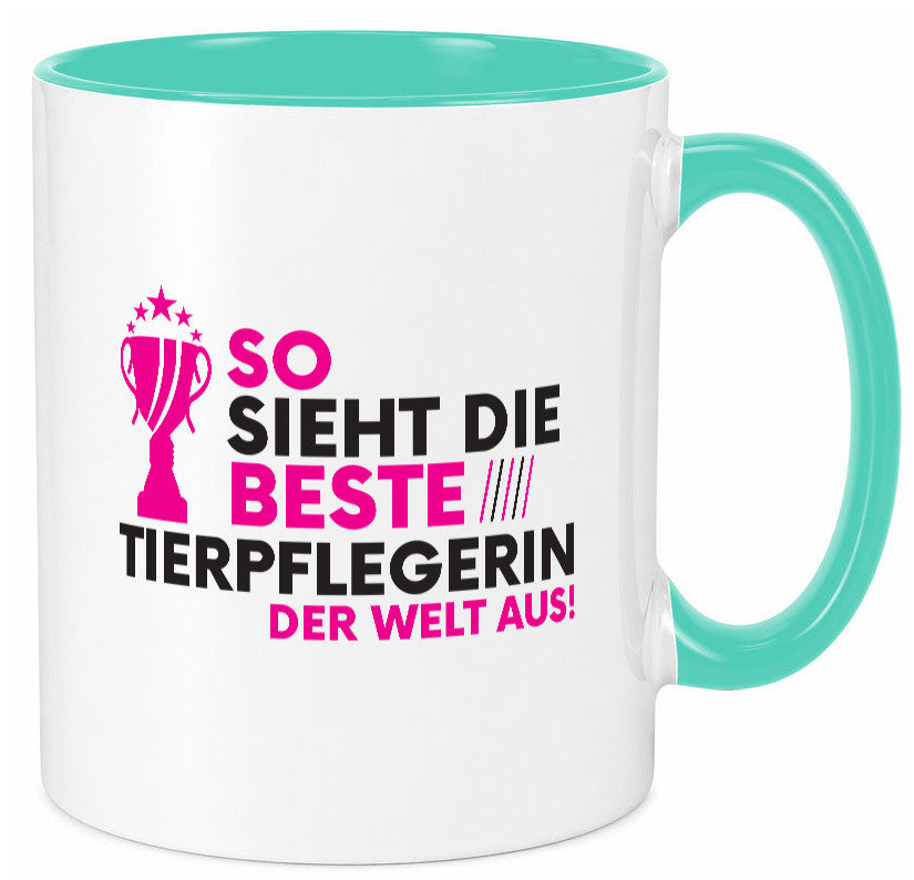 Die Weltbeste Tierpflegerin | Pflegeberuf Tierheim Humor Arbeit Kollegen Büro Tasse