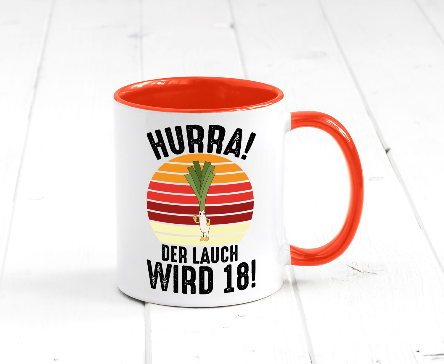 Hurra der lauch wird 18 | 18. Geburtstag Ehrentag lustiger Spruch Geschenk