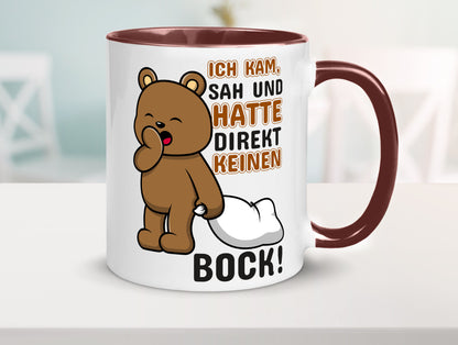 Direkt keinen Bock! | Büro Faultier Morgenmuffel Geschenk Arbeit Kollegen