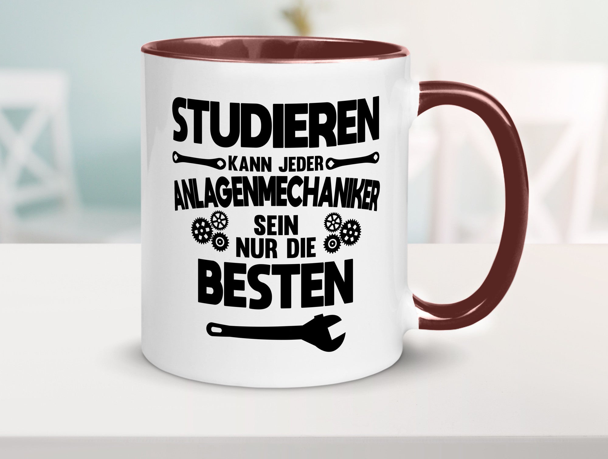 Nur die besten werden Anlagenmechaniker Humor Geschenkidee Tasse