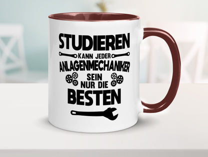 Nur die besten werden Anlagenmechaniker Humor Geschenkidee Tasse