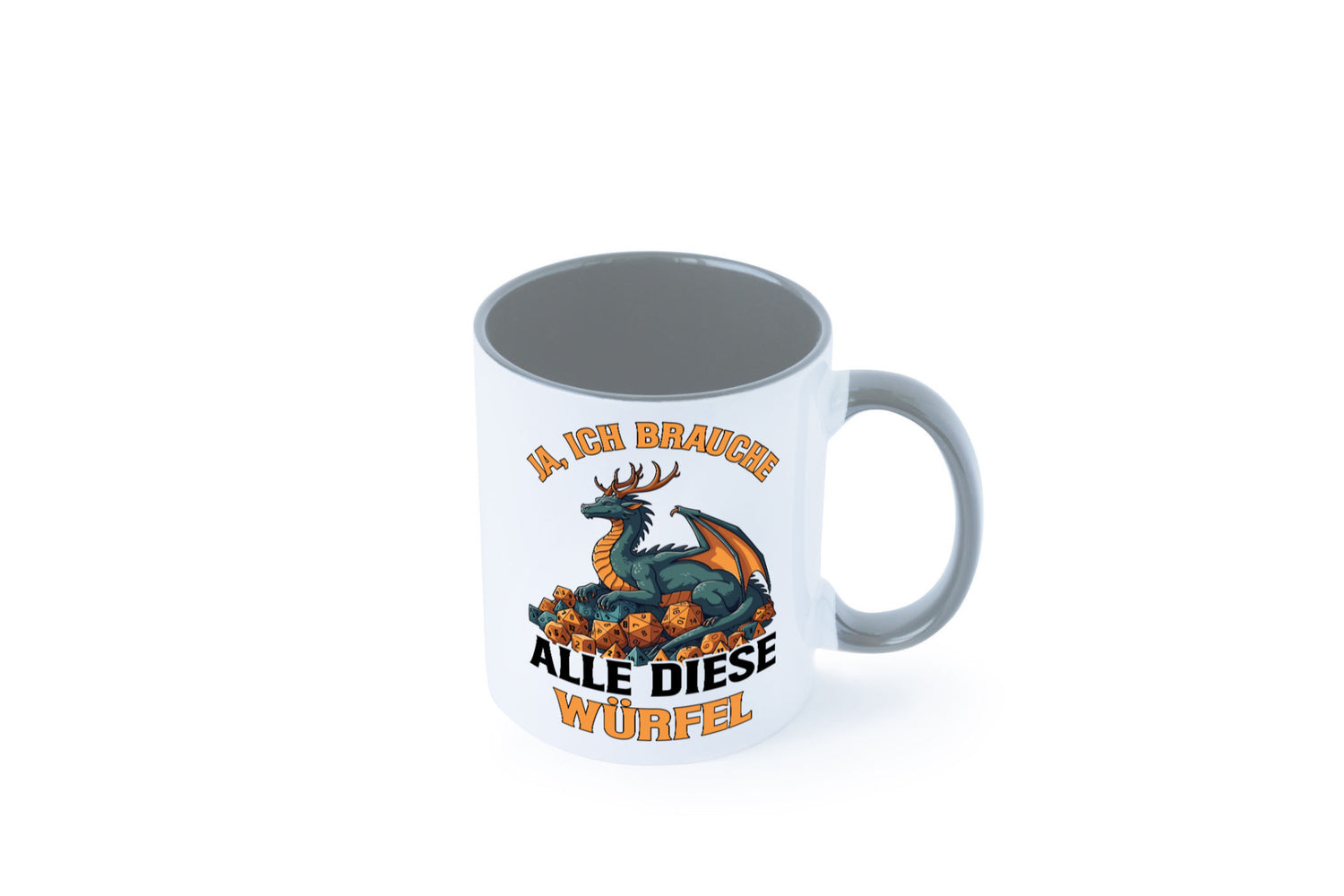 Ja ich brauche alle diese Würfel | Drache Rollenspiel v2 Geschenk Humor