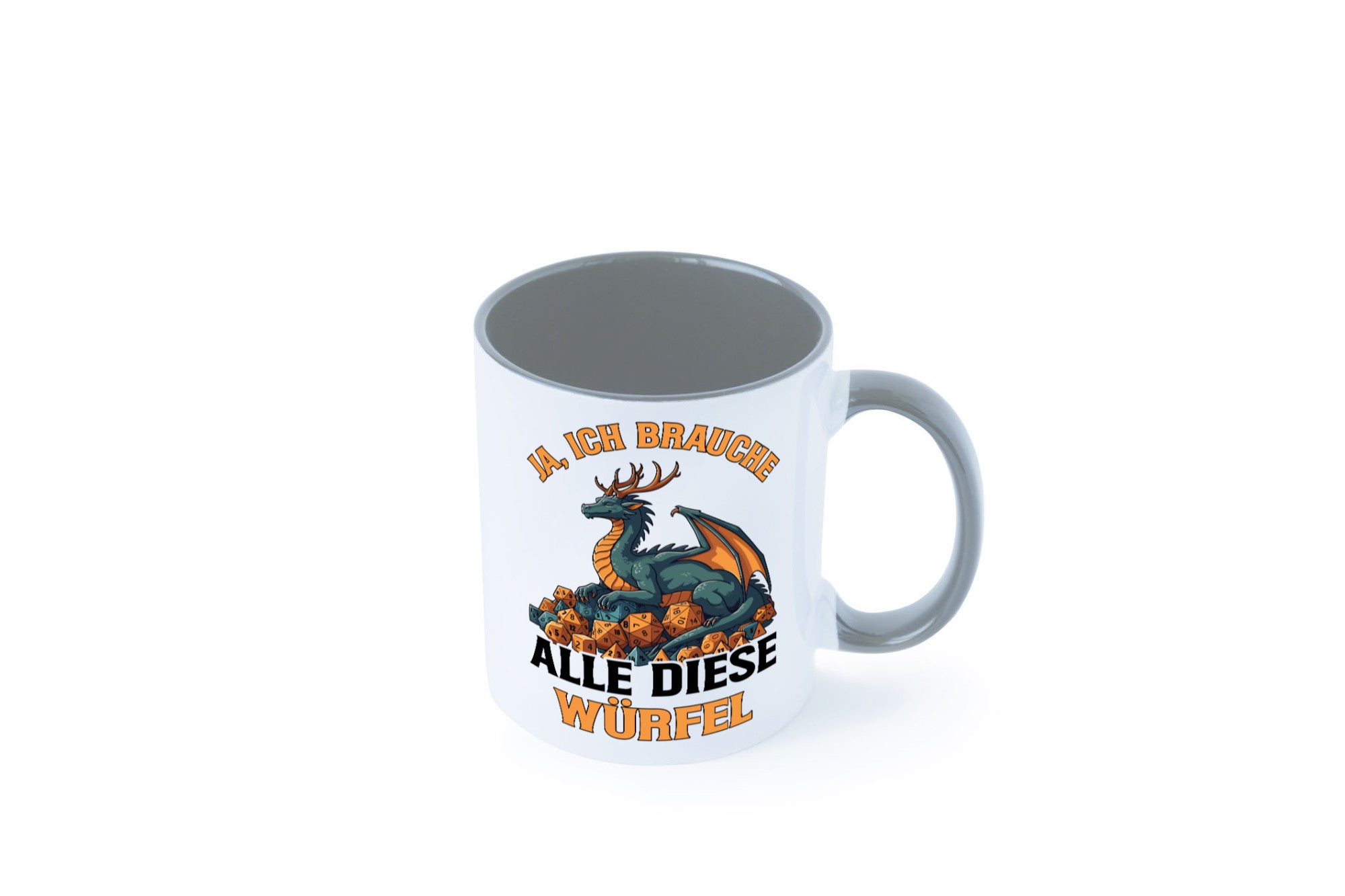 Ja ich brauche alle diese Würfel | Drache Rollenspiel v2 Geschenk Humor