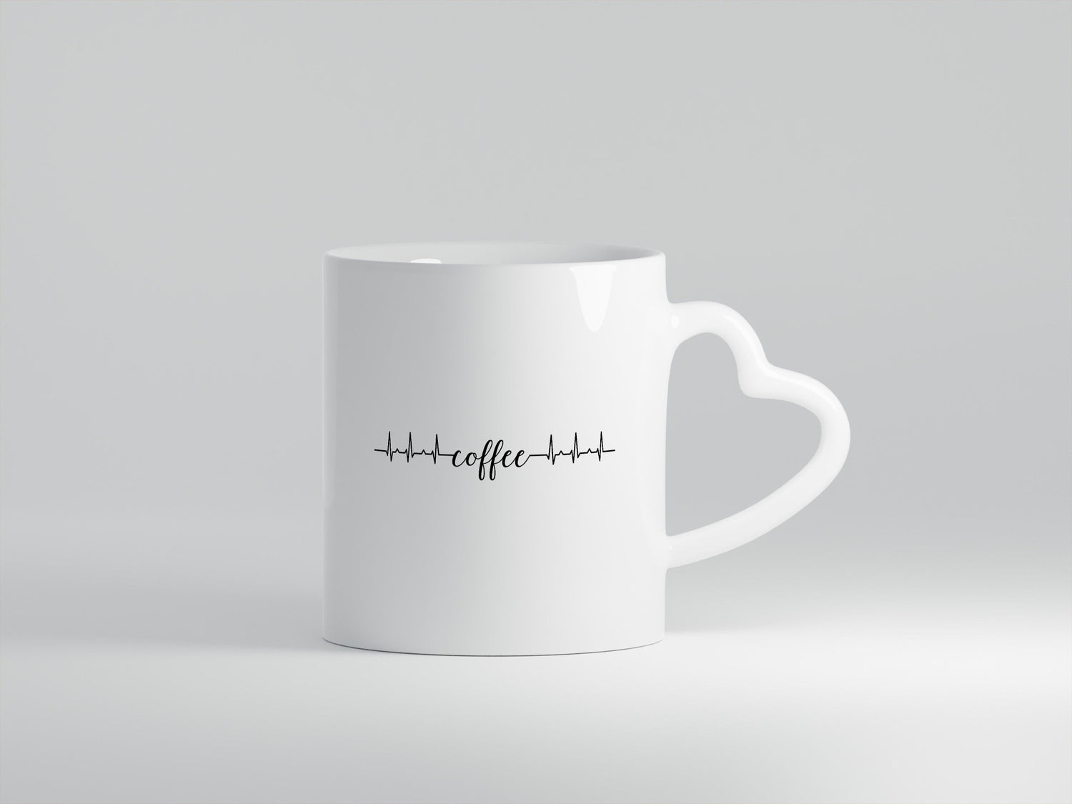 Coffee Herzschlag | Kaffeetrinker Kaffee im Blut Geschenkidee Humor Tasse