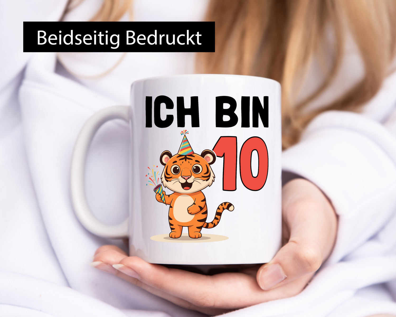 10. Geburtstag | 10 Jahre Tiger Geschenkidee Humor Tasse