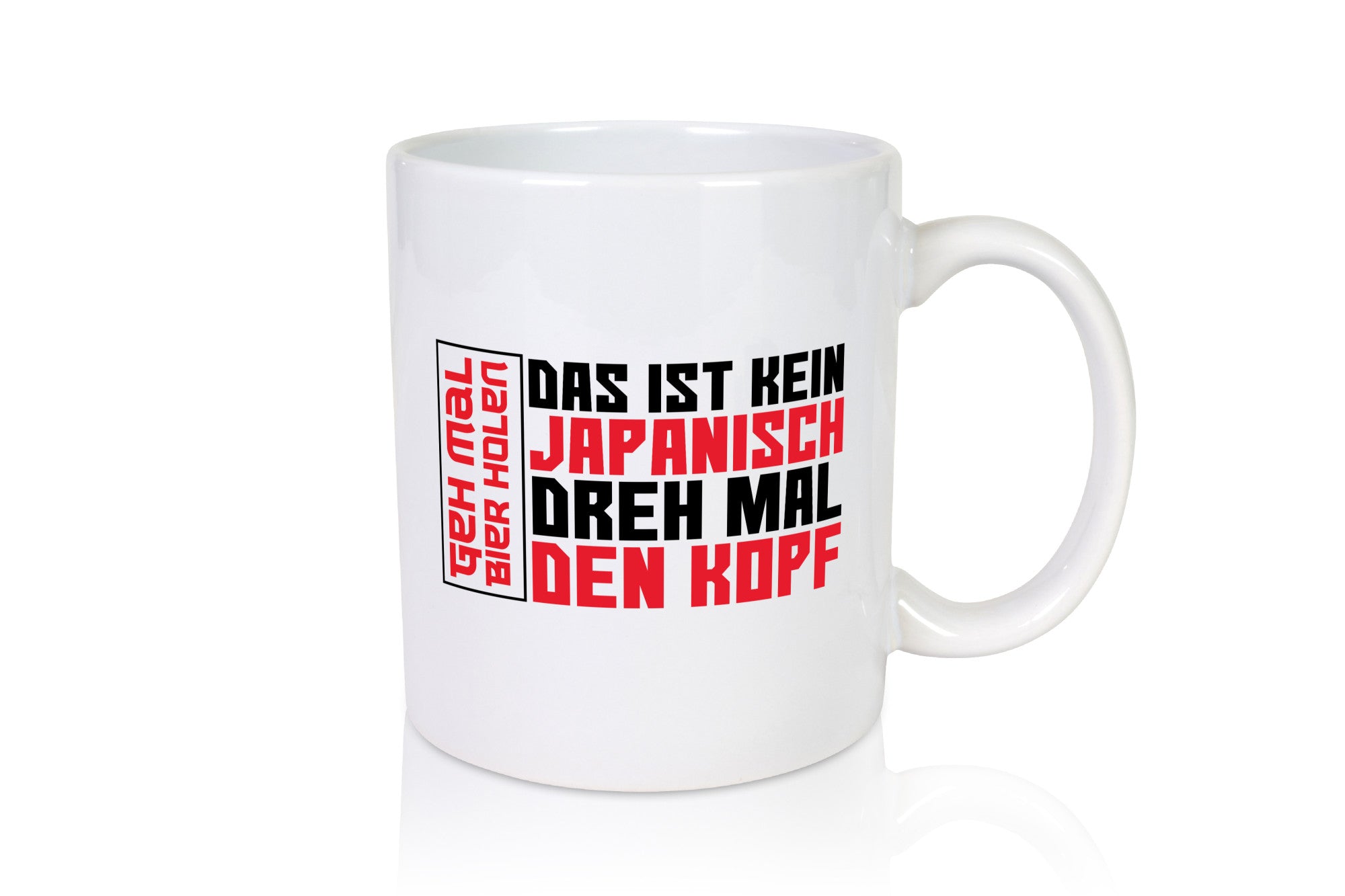 Geh mal Bier holen | Japanisch lustiger Spruch Party Geschenkidee Humor Tasse
