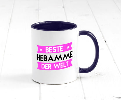 Beste Hebamme | Geburtshilfe lustiger Spruch Geschenk Humor Geschenkidee Tasse
