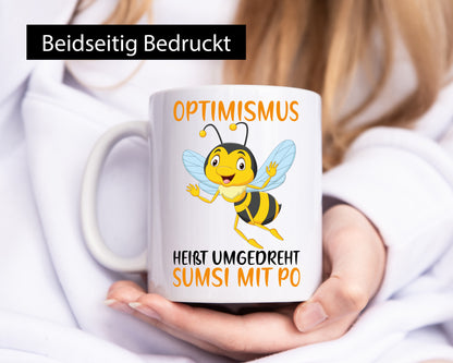 Optimismus Sumsi mit Po | lustige Biene Witz Comic Geschenk Humor Geschenkidee