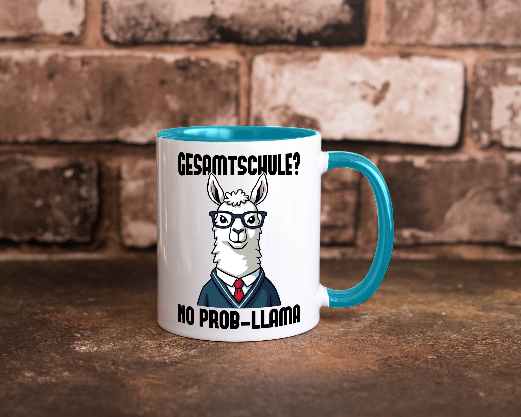 Gesammtschule | no prob-llama Einschuldung Humor Geschenkidee Tasse