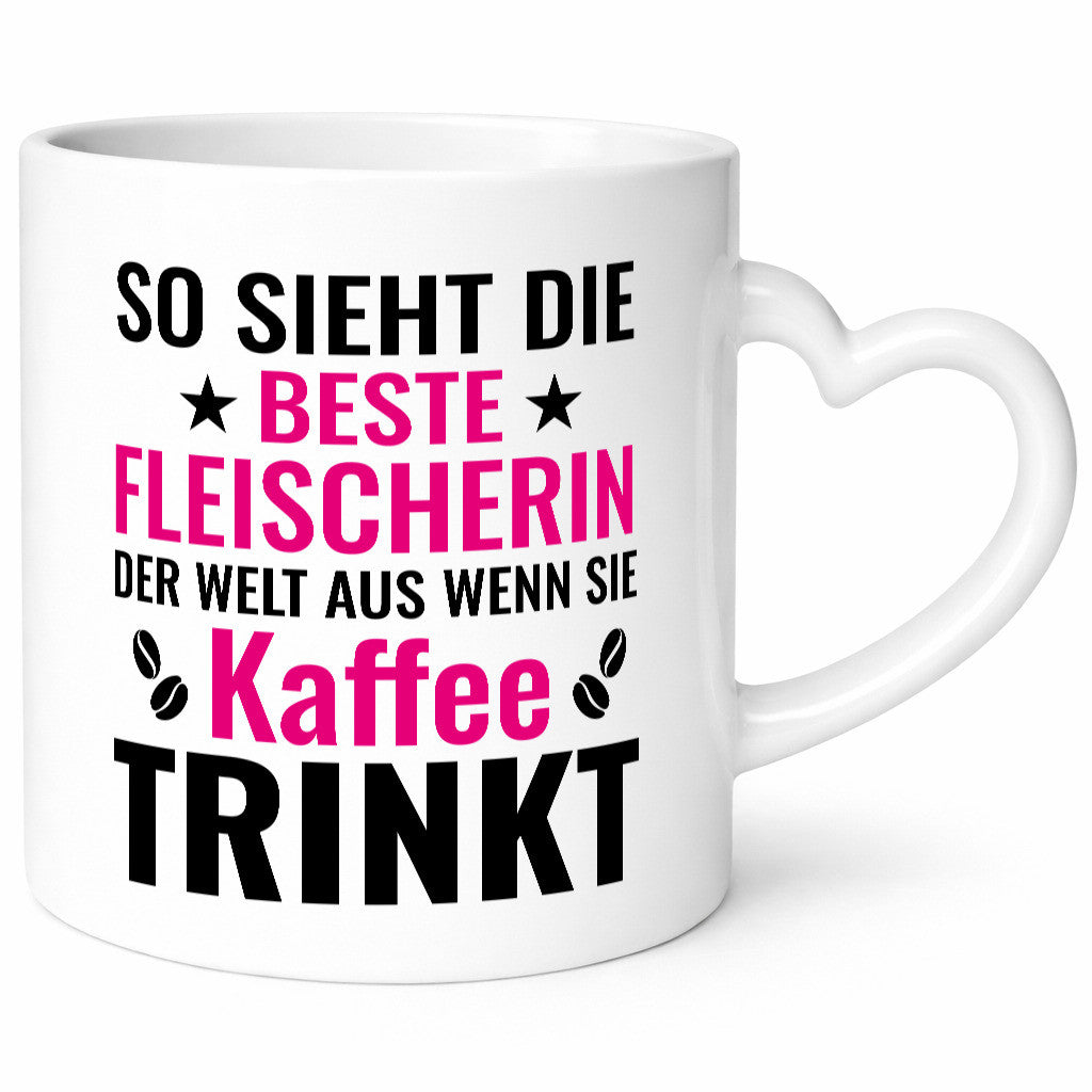 Kaffee trinkt: Fleischerin | Schlachterei lustig Humor Geschenkidee Geschenk