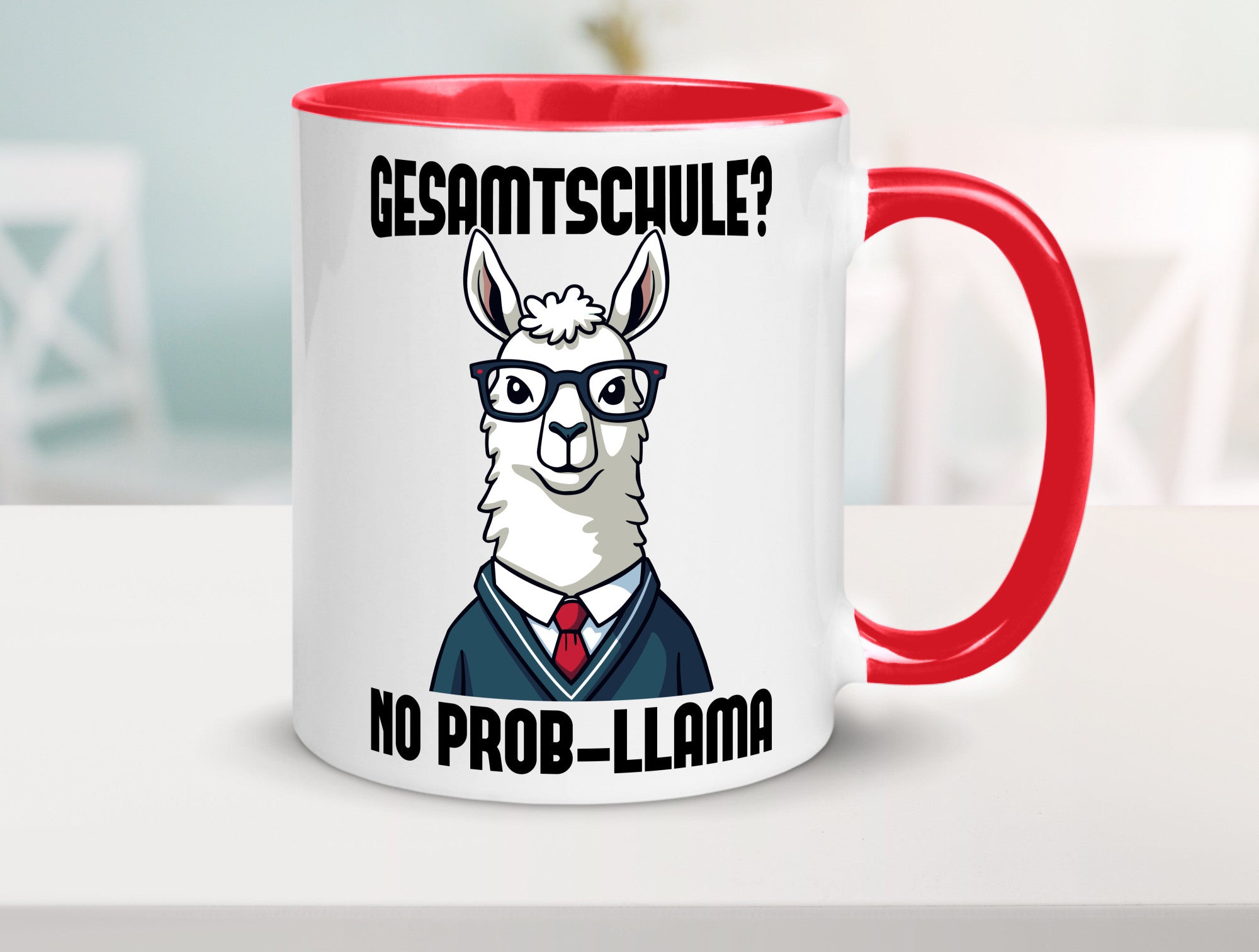 Gesammtschule | no prob-llama Einschuldung Humor Geschenkidee Tasse