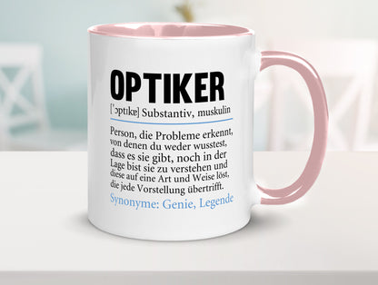 Optiker | Spruch Augenoptiker Beruf Humor v2 lustiger Geschenk Arbeit Kollegen