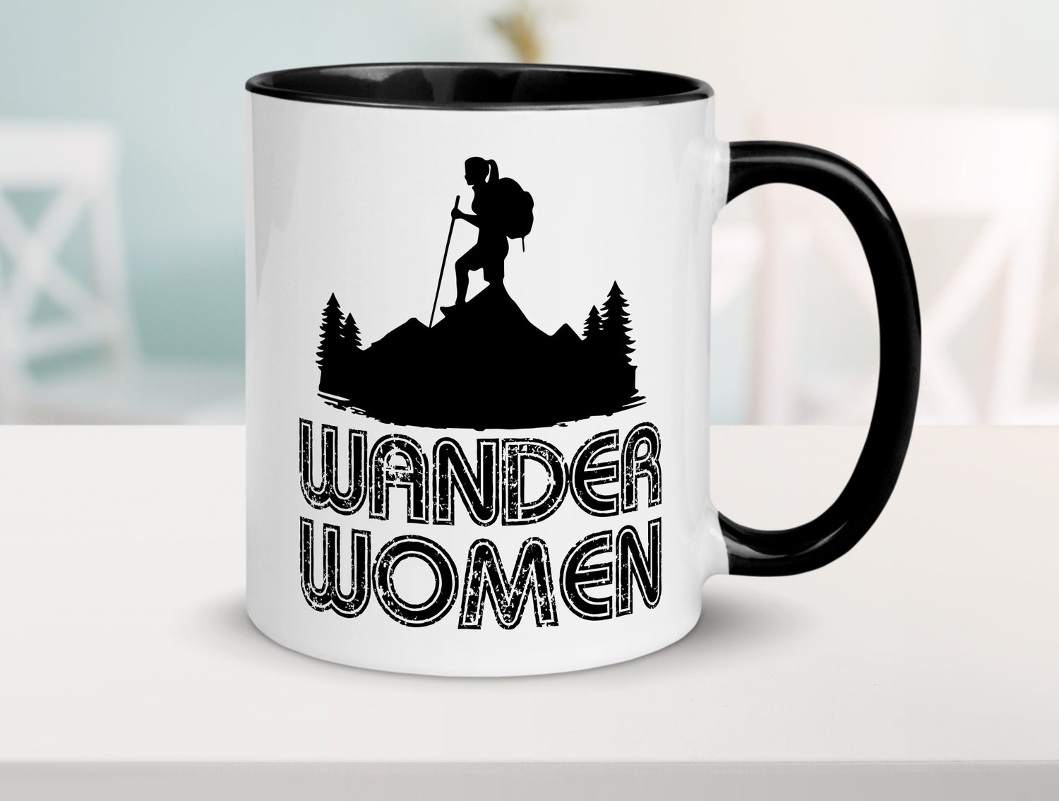 Wander Woman | Wandern Berge Geschenk Familie Geschenkidee lustiger Spruch Tasse