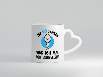 Vor 50 Jahren war ich mal der Schnellste | Schwanger Geschenkidee Humor Tasse