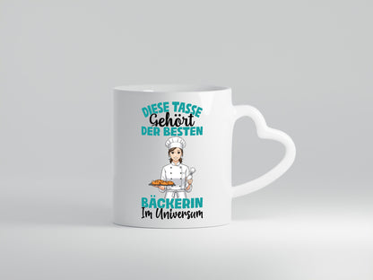 Im Universum: Bäckerin | Bäckerei Frauen Backen Humor Geschenkidee Tasse