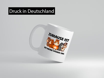 Zuhause ist wo meine Pferde sind | Pferdeliebhaber lustiger Spruch Geschenk