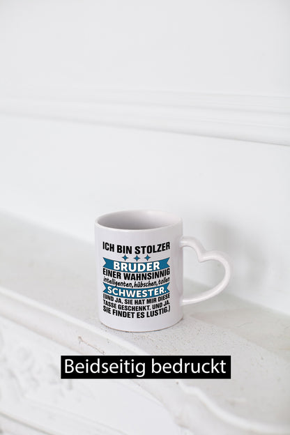 Stolzer Bruder | Humor Geschwisterliebe Schwester Geschenkidee Tasse