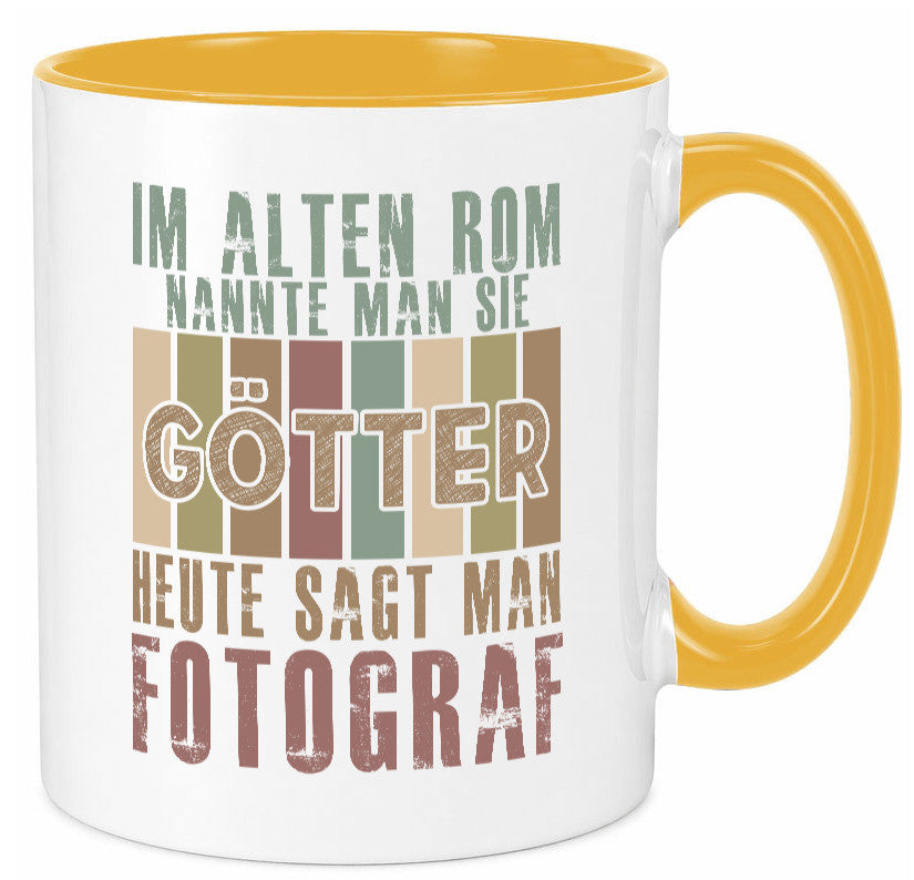 Heute sagt man: Fotograf | Fotografie Kamera Humor Geschenkidee Tasse