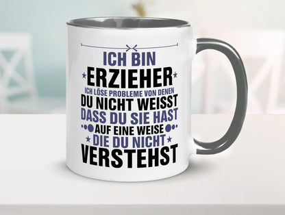 Löse Probleme: Erzieher | Pädagoge Schule v2 lustiger Spruch Geschenk Humor